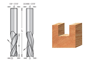 3/8" 3 Flute Upcut Solid Carbide Spiral Plunge