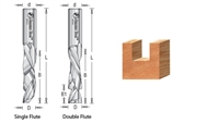 1/4"Single Flute Compression Spiral for Solid Wood