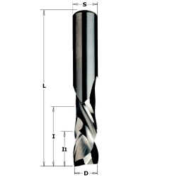 1/2" 2 Edge Compression Spiral Bit