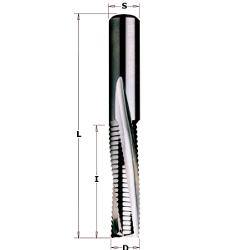 3/4" Solid Carbide 3 Edge Downcut Chipbreaker