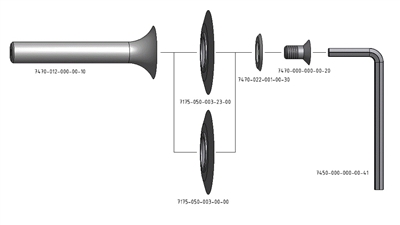 CTX170099 - Valve Type Cutter 50.8 - Shank Set 1/2"