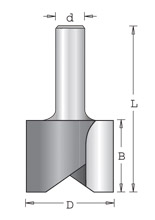 2"  2 Flute Straight Plunge - Open Flute