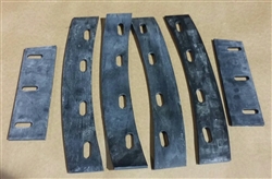 Full set of rubber mixer paddles