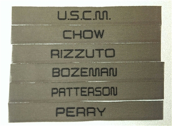 ALIENS CUSTOM USCM Nametapes