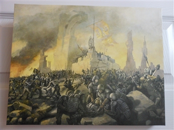 Canvas Print of the Cylon War painting 11" x 14" x 1"