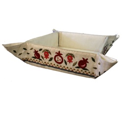 Embroidered Folding Basket