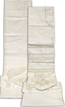 Gabrielli White Silk Tallit Set