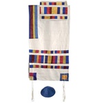 Yair Emanuel Multicolor Shapes Tallit Set