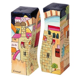 Jerusalem Salt and Pepper Shaker by Yair Emanuel