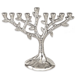 Aluminum Tree of Life Menorah