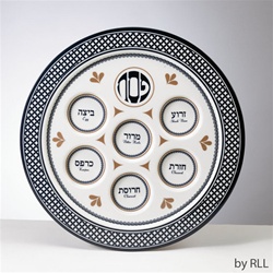 "Seder Traditions" Melamine Seder Plate