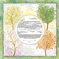 Seasons of Joy Ketubah by Mickie Caspi