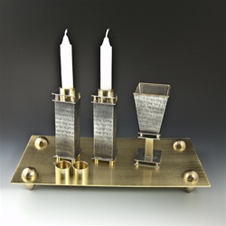 Prayer Collection Shabbat Set with Tray by Joy Stember