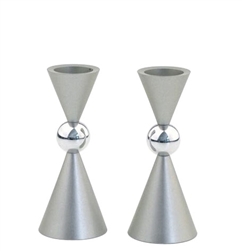 Aluminum Candlesticks by Agayof