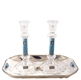 Glass Candlestick Set by Lily Art