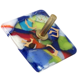 Colorful Glass Dreidel by Gary Rosenthal