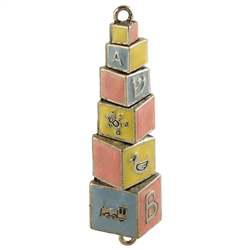 Baby Blocks Mezuzah by Quest