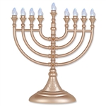 Gold LED Battery Menorah