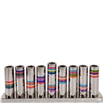 Hammered Multicolor Ring Menorah by Emanuel