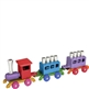 Colorful Aluminum Train Menorah by Emanuel