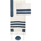 Yair Emanuel Silk Tallit - Blue Stripe