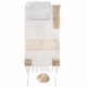 Embroidered Cotton Tallit - Jerusalem Gold