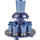 Anodized Aluminum Kiddush Fountain - Blues by Emanuel