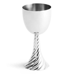 Twist Kiddush Cup - Silver by Michael Aram