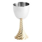 Twist Kiddush Cup - Gold by Michael Aram