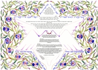 Peace and Love Ketubah by Yosef Bar Shalom