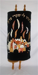 Magnificent custom made Torah cover