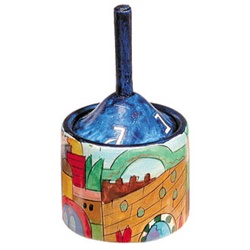 Jerusalem Wooden Dreidel