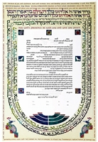 Mesoret Lithograph Ketubah - Gad Almaliah