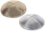 Leather Lame Kippot with Custom Imprinting