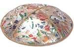 Bulk Leather Foil Embossed Kippot (FL104) - With Custom Imprinting