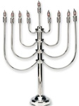 Silverplate Electric Menorah