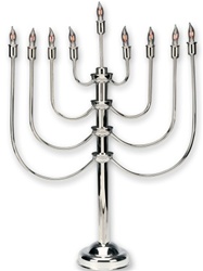 Silverplate Electric Menorah