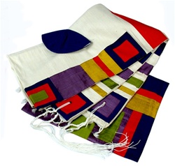 Yair Emanuel Multicolor Silk Tallit
