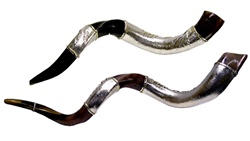 Sterling-Wrapped Yemenite Shofar