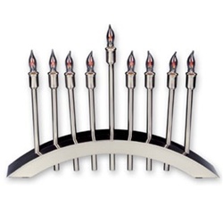 Stainless Steel Electric Menorah