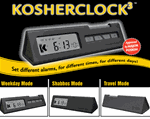 Kosher Clock - Weekdays, Shabbos & Yom Tov and Travel