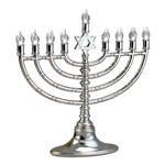 Silvertone LED Electronic Menorah