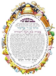 Jerusalem Ketubah - Simcha Back