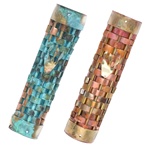 Woven Copper Mezuzah