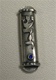 Pewter Car Mezuzah with Blue Stone