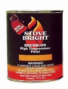 Stove Bright 1200 F degree Stove Paint Brush On - Satin Black