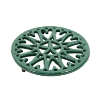 Minuteman 7â€³ Sunburst Cast Iron  Trivet C-33GR