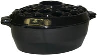 John Wright Jet Black Lattice Top Steamer 031665