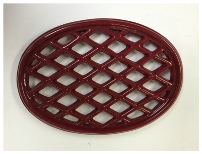 John Wright Apple Red Enamel Lattice Trivet 033349