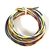 AUTOMOTIVE PRIMARY WIRE 20 GAUGE AWG HIGH TEMP GXL WITH STRIPE (LOT A) 8 COLORS 5 FT EA MADE IN USA